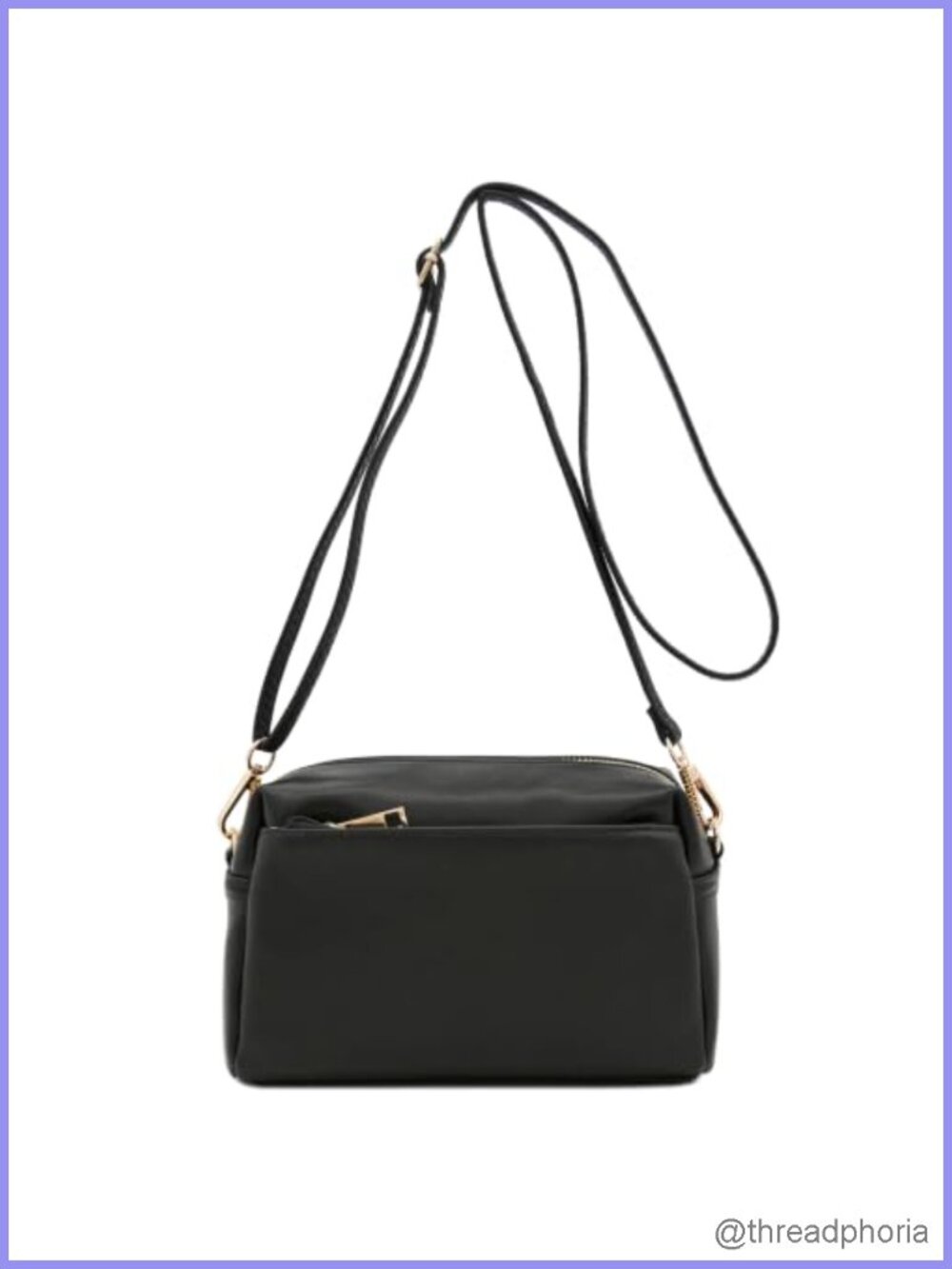 Small Crossbody Bag Faux Leather Adjustable Strap